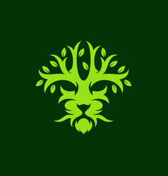 Animal Lion Tree Logo Design