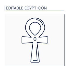 Ankh Line Icon