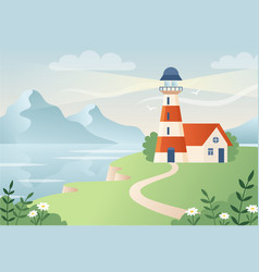 Landscape With Lighthouse Summer