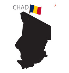 Silhouette Chad Map