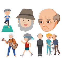 Collection Of Elderly People Icons