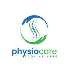 Physiotherapy Care Logo Design Template