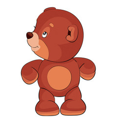 Teddy Bear Toy Brown Stands Spreading His Arms