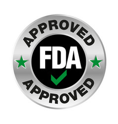 Us Food And Drug Administration Fda Approved Stamp