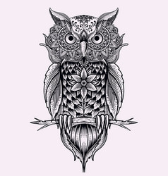 Owl Bird Mandala Style