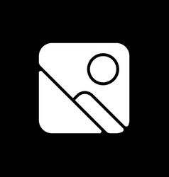 Photo Gallery App Dark Mode Glyph Icon