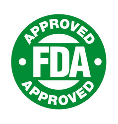 Us Food And Drug Administration Fda Approved Stamp