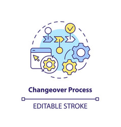 Changeover Process Concept Icon