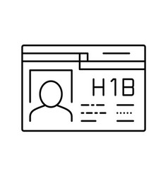 H-1b Visa Line Icon