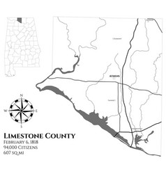 Map Limestone County In Alabama