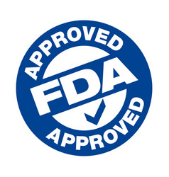 Us Food And Drug Administration Fda Approved Stamp