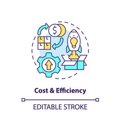 Cost And Efficiency Concept Icon