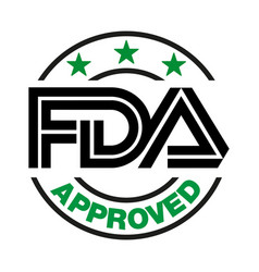 Us Food And Drug Administration Fda Approved Stamp