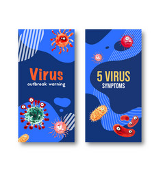 Virus Flyer Design With Various Viruses