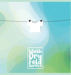 Wash Dry Fold Service Label