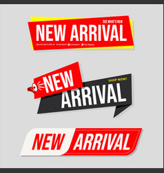 Collection Of New Arrival Product Banner Flat