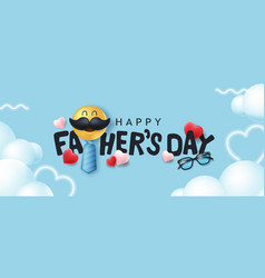 Happy Fathers Day Banner Background