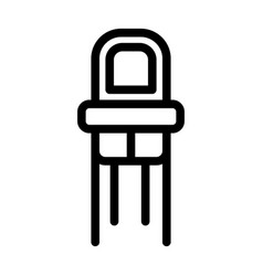 Baby Chair Thick Line Icon For Personal