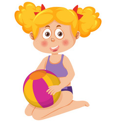 Summer Kid Cartoon Character