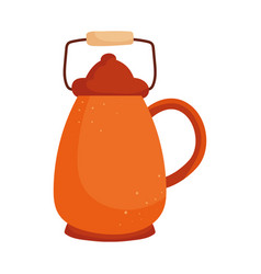 Orange Tea Pot