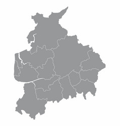 Lancashire County Administrative Map