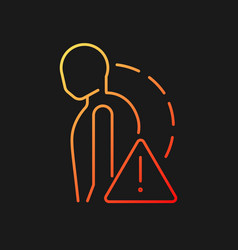 Severe Stiff Scoliosis Gradient Icon For Dark