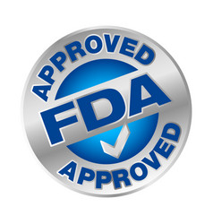 Us Food And Drug Administration Fda Approved Stamp