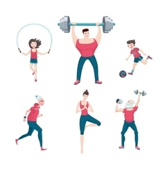 Kids aerobics Royalty Free Vector Image - VectorStock