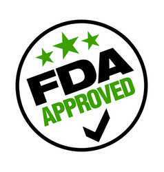 Us Food And Drug Administration Fda Approved Stamp