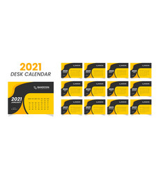 2021 Desk Calendar Design In File