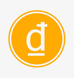 Dong Icon Vietnamese Currency Symbol Coin Symbol