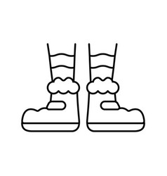 Feet Elf Little Line Icon