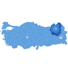 Map Of Turkey Erzurum