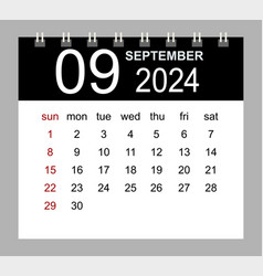 September 2024 Monthly Calendar Template