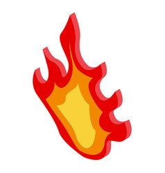 Tribal Fire Icon Isometric Style