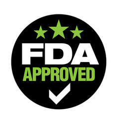 Us Food And Drug Administration Fda Approved Stamp