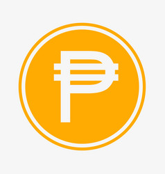 Philippine Peso Icon Php Symbol Coin Symbol