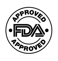 Us Food And Drug Administration Fda Approved Stamp