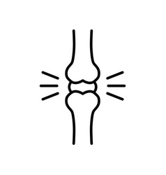 Bone Joint Outline Style Icon