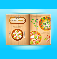 Colorful Pizza Menu Brochure