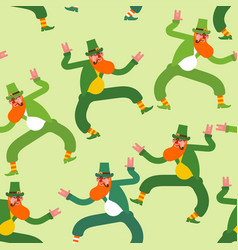 Dancing Leprechaun Pattern Seamless Irish