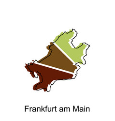 Frankfurt Am Main City Of German Map