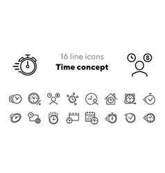 Time Concept Icons