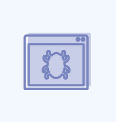 Web Crawler Icon In Trendy Two Tone Style