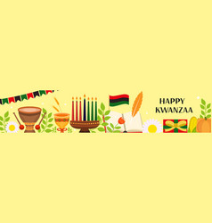 Happy Kwanzaa Banner African American Holiday