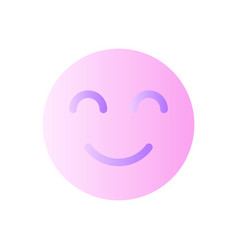 Contented Emoji Flat Gradient Two-color Ui Icon