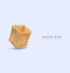 Eco Paper Bag For Fresh Bread Brown Package