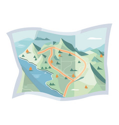 Travel Guide Icon Symbolizes Adventure And