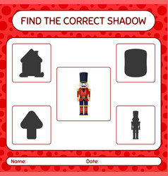 Find The Correct Shadows Game With Nutcracker