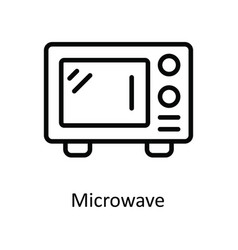 Microwave Outline Icon Design